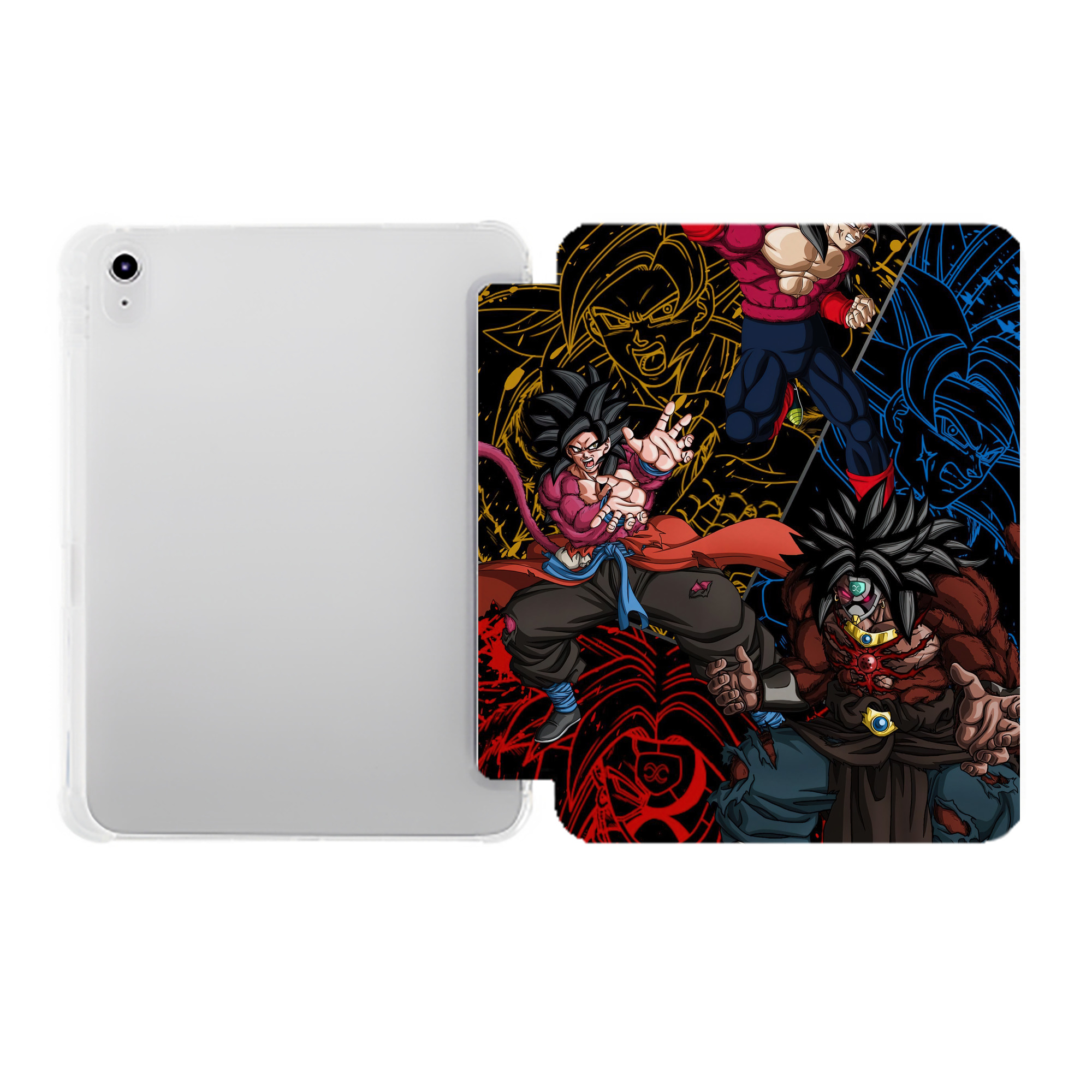 （画像用） ドラゴンボール DRAGON BALL IPad ケース ペン収納付き 三つ折りスタンド PUレザー×シリコン 対応機種9.5/10.5/10.9インチ